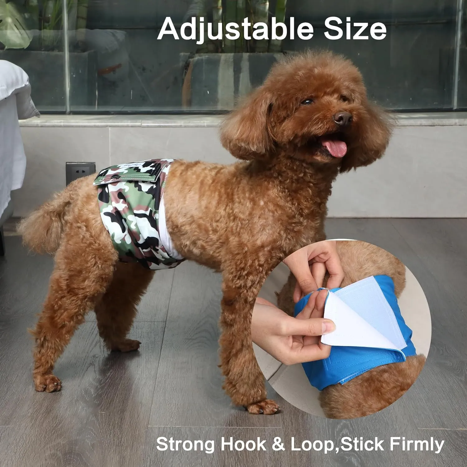 Reusable Dog Belly Bands for Male Dogs Diapers,5 Pack Premium Washable Dog Diapers Male Puppy Nappies Wrap,XS