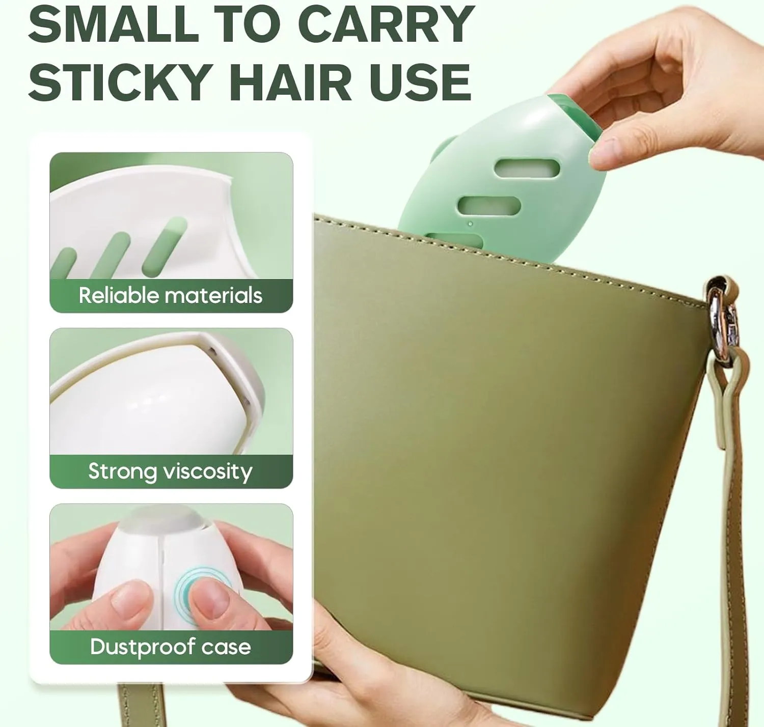 Reusable Silicone Lint Roller, 2025 Upgraded Washable Sticky Lint Roller Powerful Adhesion for Pet Hair and Dust Removal, Portable Home Travel Lint Remover for Clothes Bed Sofa (2pcsMixed)