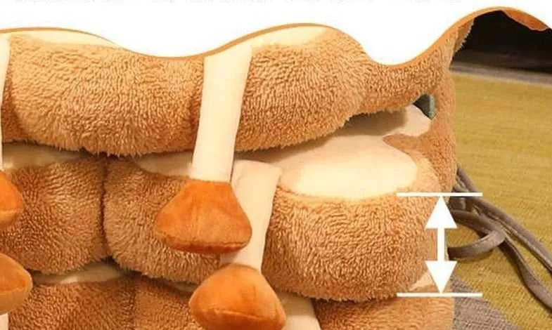 Simulation Bread Toast Chair Cushion | Memory Foam Food Pillow for Seating