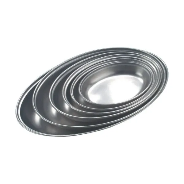 Stainless Steel Oval Vegetable Dish 12"