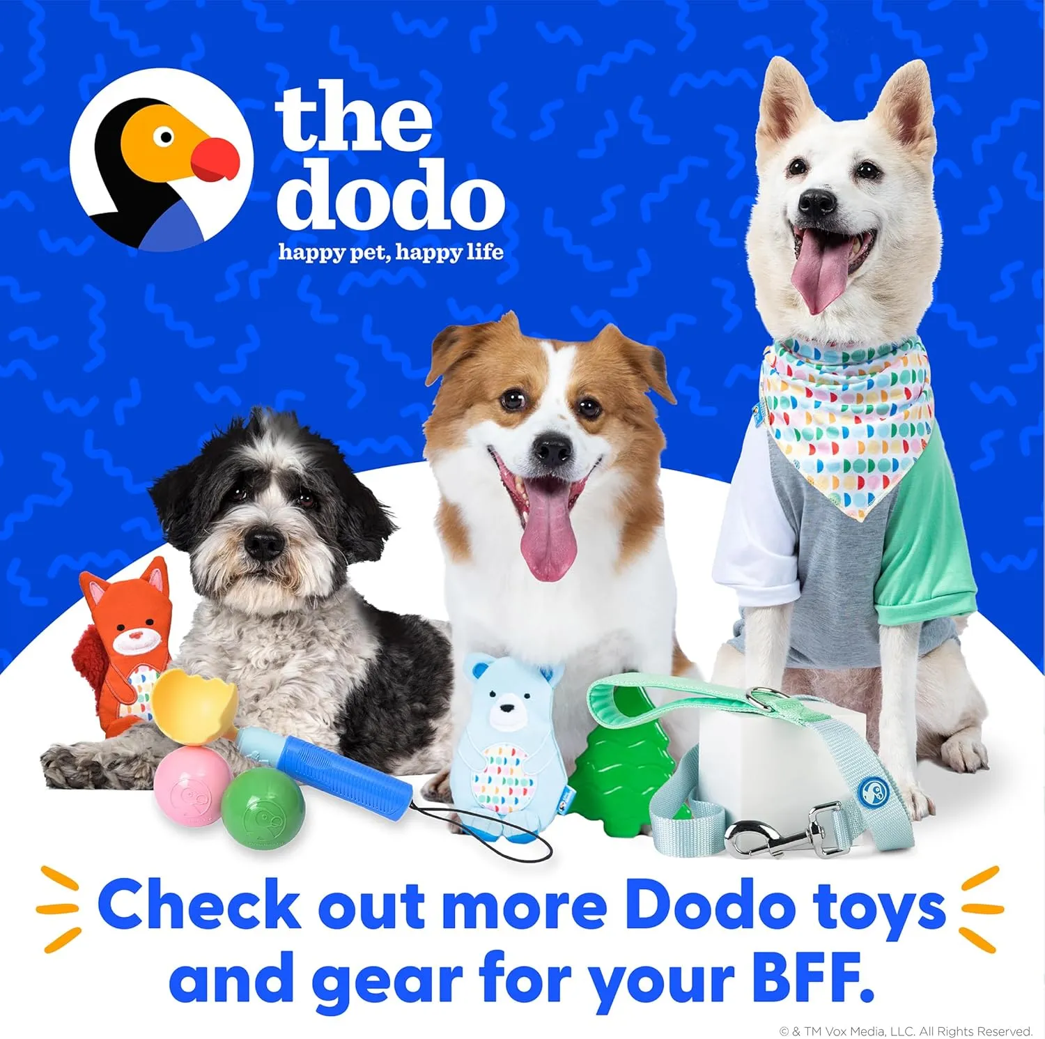The Dodo Grey & Blue Hoodie for Dogs, Size Small; Everyday Apparel for Dogs, Cute Dog Sweatshirt, Cute Clothes for Dogs, The Dodo for Dogs Collection