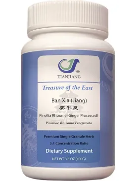 Treasure of the East, Ban Xia (Jiang), Pinellia Rhizome (Ginger Processed), 5:1 Extract Granules, 100 grams