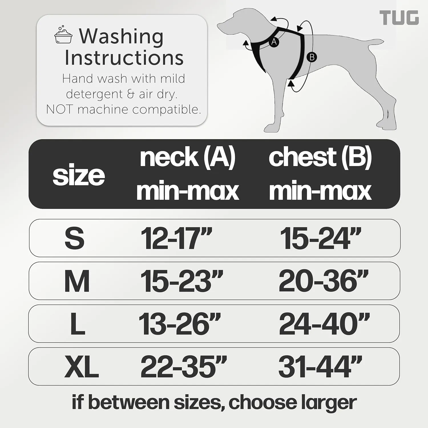 TUG Grab Dog Harness | Integrated Traffic Leash Magnetically Attached for Quick Control (XL/Cream)