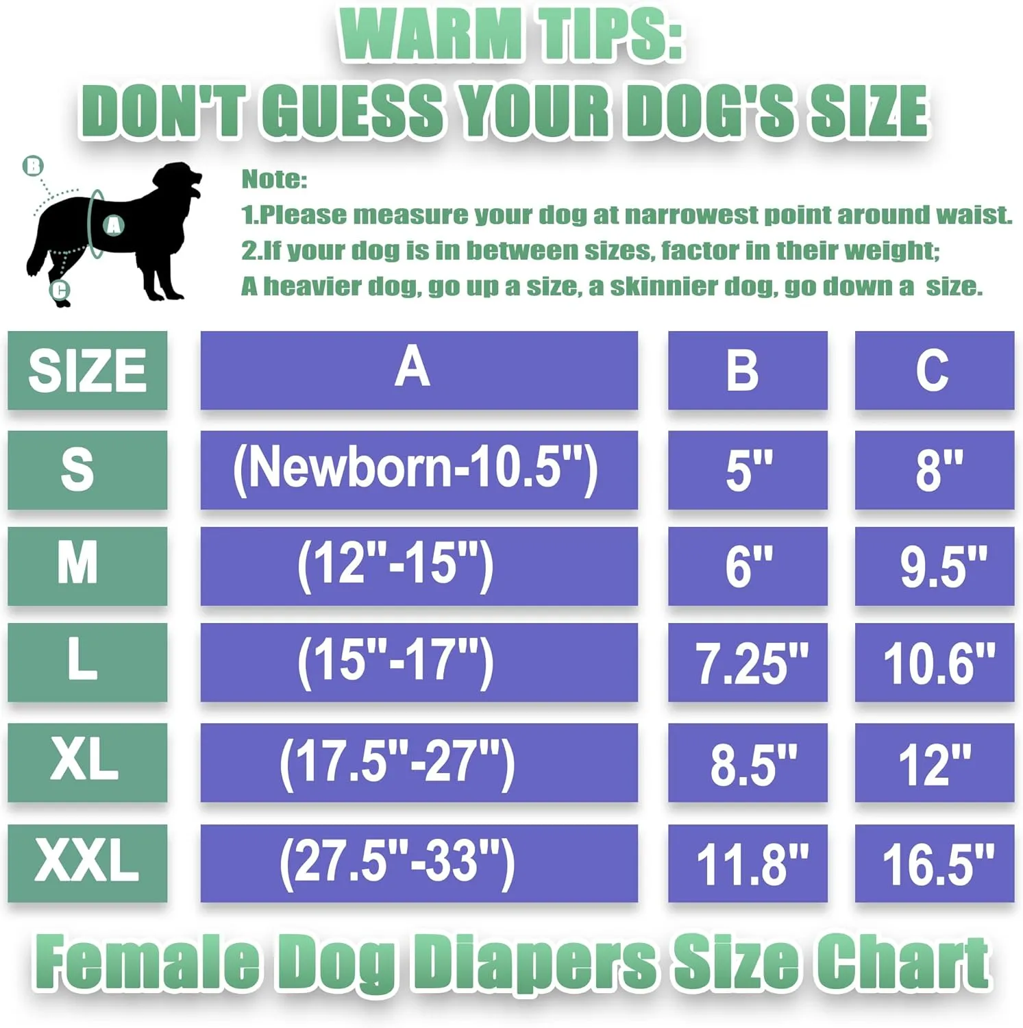 wegreeco Washable Reusable Premium Dog Diapers,Pack of 3,Small Dog Puppy & Doggy Diapers Female,Dog Period Panties Diapers Female in Heat Morandi-2 M